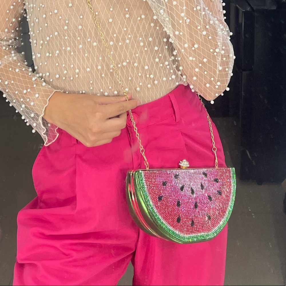 Clutch or Crossbody watermelon.
